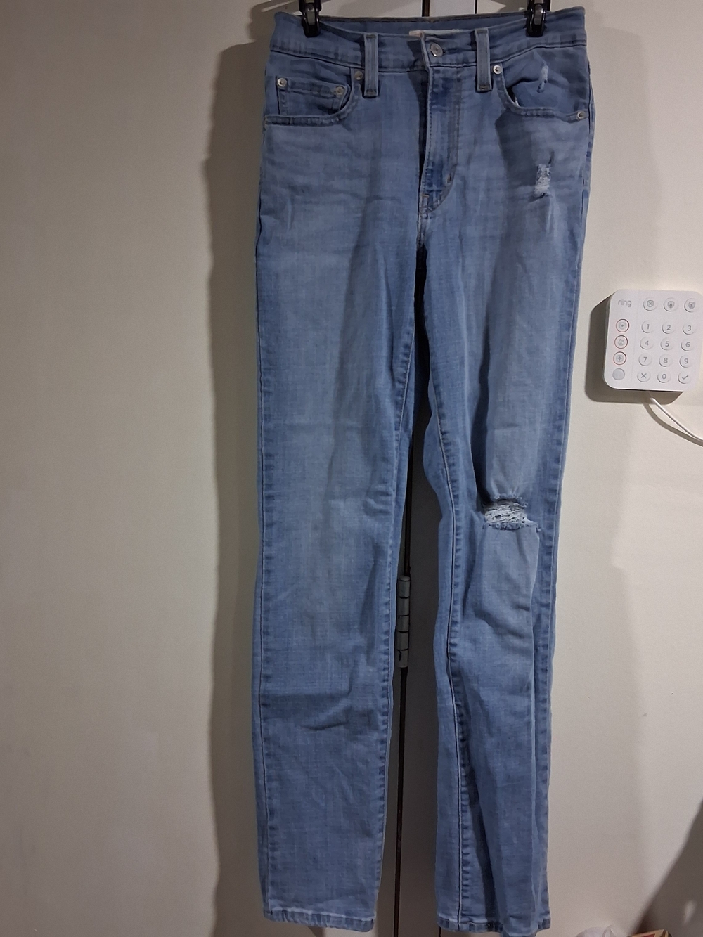 Levi's 124 High Rise Straight Jeans - Light Blue Denim